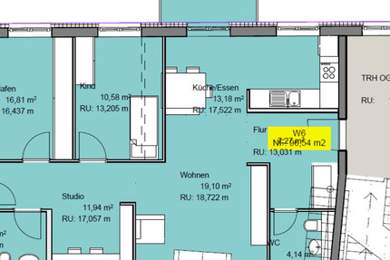 Wohnung Ingolstadt - 3 Zimmer, 95 m&sup2;, 1.250&euro; | Angebot:25652549