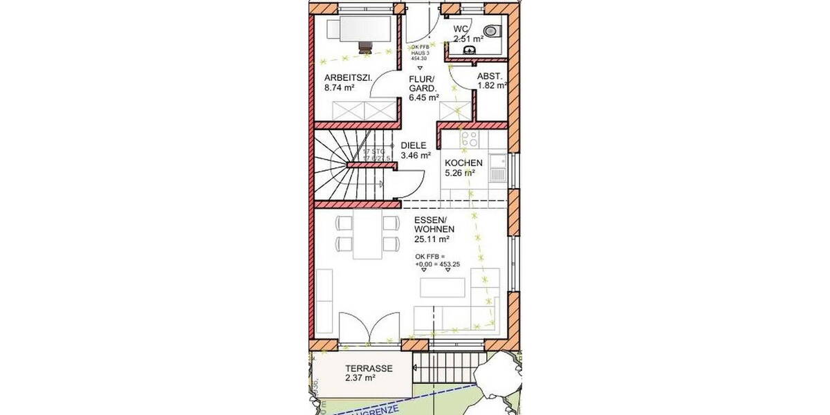 Reihenendhaus Pfaffenhofen an der Ilm Pfaffenhofen a d Ilm - 6 Zimmer, 134 m&sup2;, 820.000&euro; | Angebot:26511095