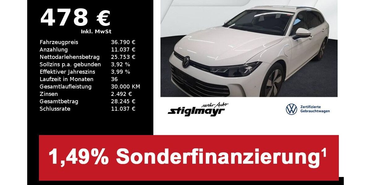 VW Passat Variant 25.460 km 36.790 &euro; Pfaffenhofen/Ilm 85276