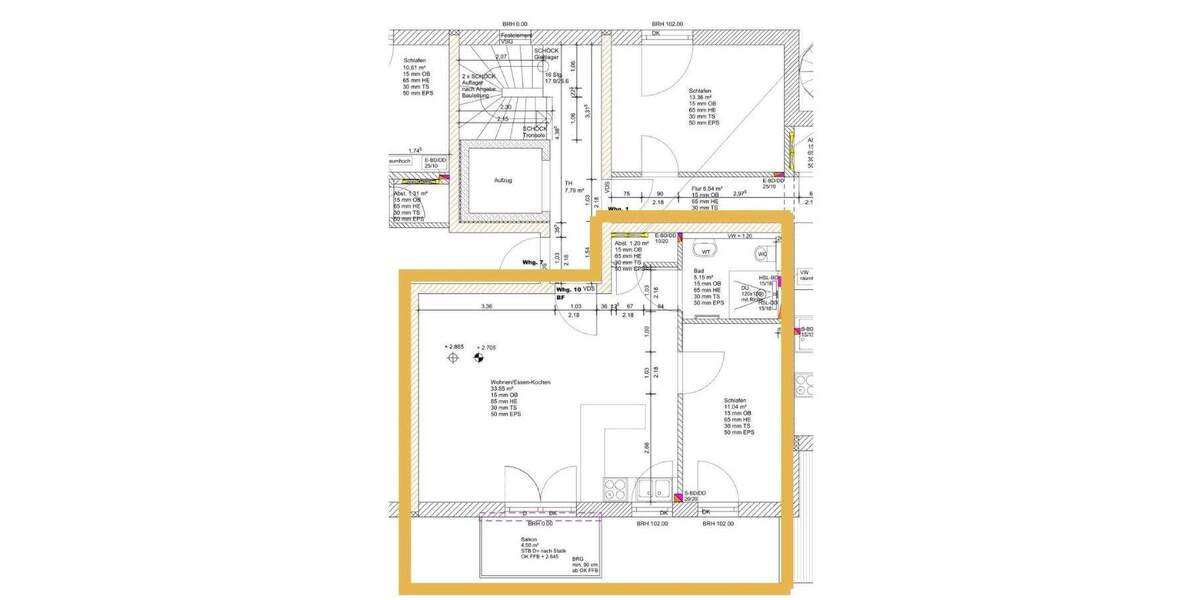 Etagenwohnung Ingolstadt Nordost - 2 Zimmer, 53 m&sup2;, 353.628&euro; | Angebot:25879968