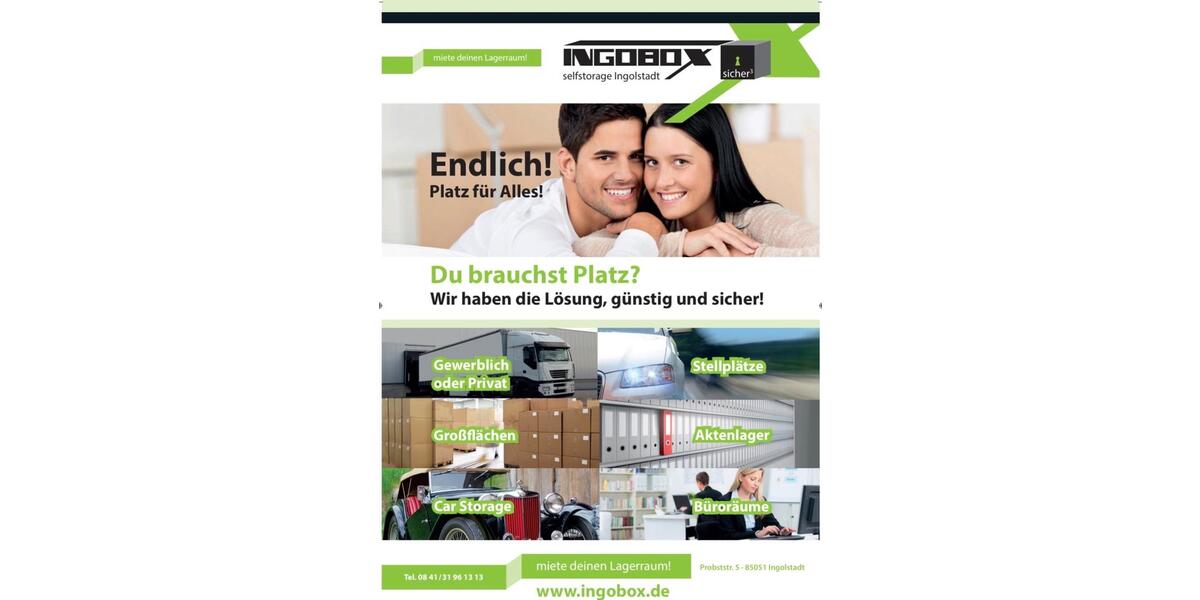 Gewerbeobjekt Ingolstadt Münchener Straße - 1.500&euro; | Angebot:25274442