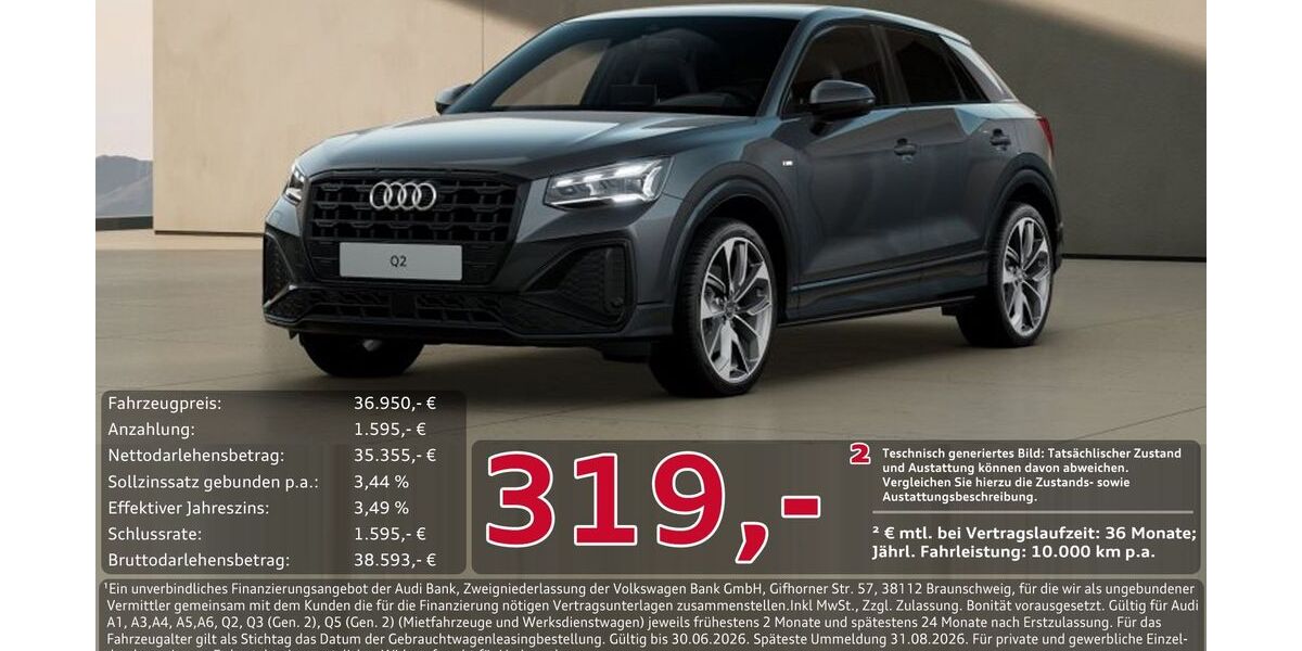 Audi Q2 7.537 km 36.950 &euro; Ingolstadt 85057