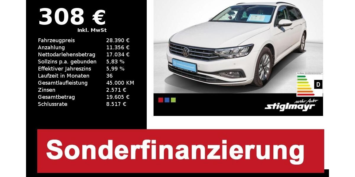 VW Passat Variant 44.098 km 28.390 &euro; Schrobenhausen 86529