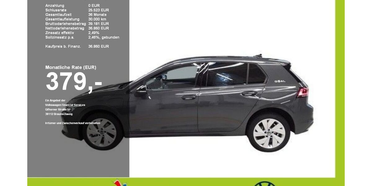 VW Golf 9.489 km 37.100 &euro; Mainburg 84048