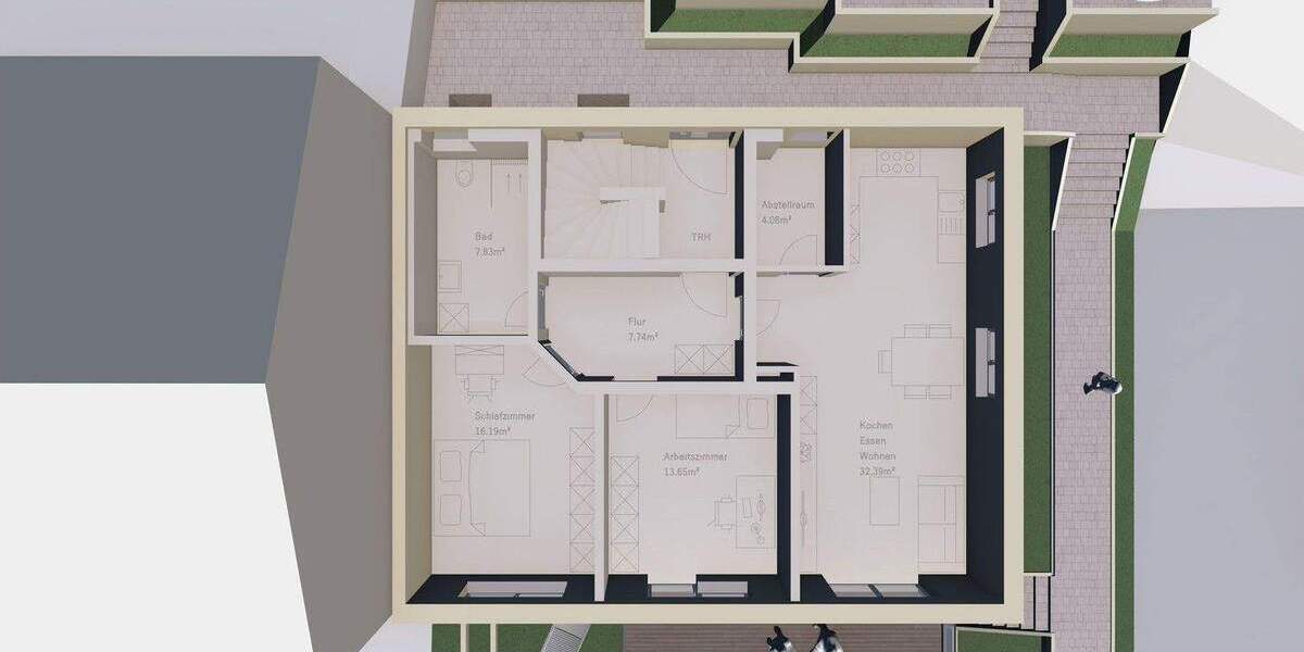 Etagenwohnung Eichstätt Rosental - 3 Zimmer, 92 m&sup2;, 517.500&euro; | Angebot:25720720