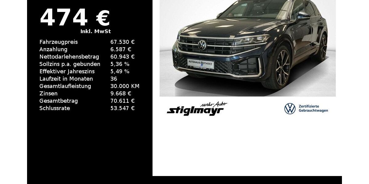 VW Touareg 15.217 km 67.530 &euro; Pfaffenhofen/Ilm 85276