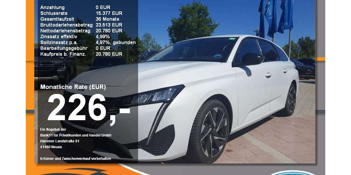 Peugeot 308 32.335 km 20.780 &euro; Neustadt a. d. Donau 93333