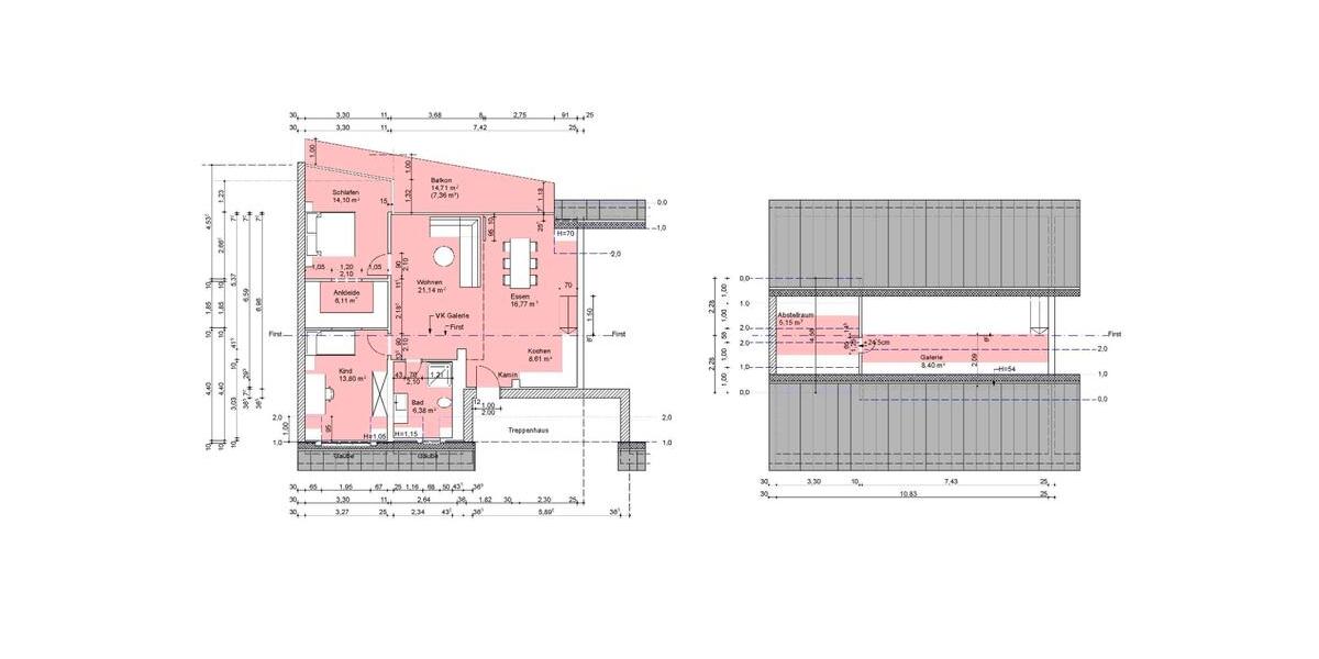 Dachgeschoßwohnung Ingolstadt Münchener Straße - 3 Zimmer, 108 m&sup2;, 300.000&euro; | Angebot:27177639