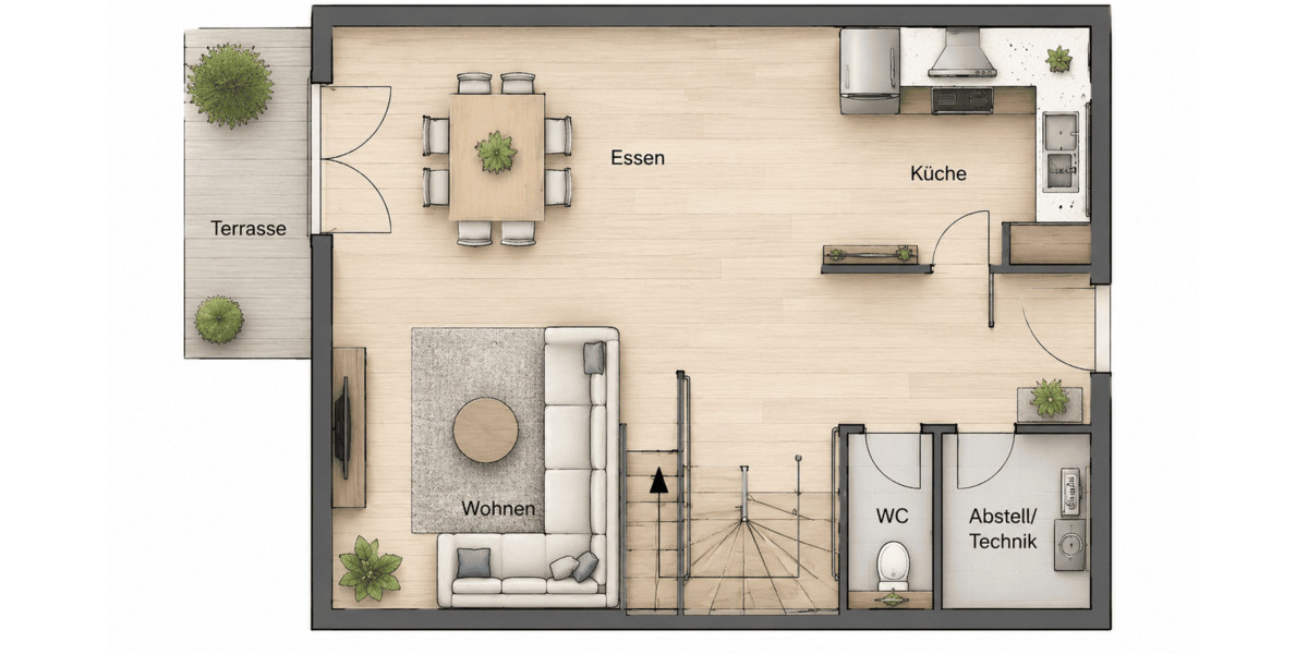 Doppelhaushälfte Ingolstadt Unterhaunstadt - 4 Zimmer, 100 m&sup2;, 478.655&euro; | Angebot:26657450