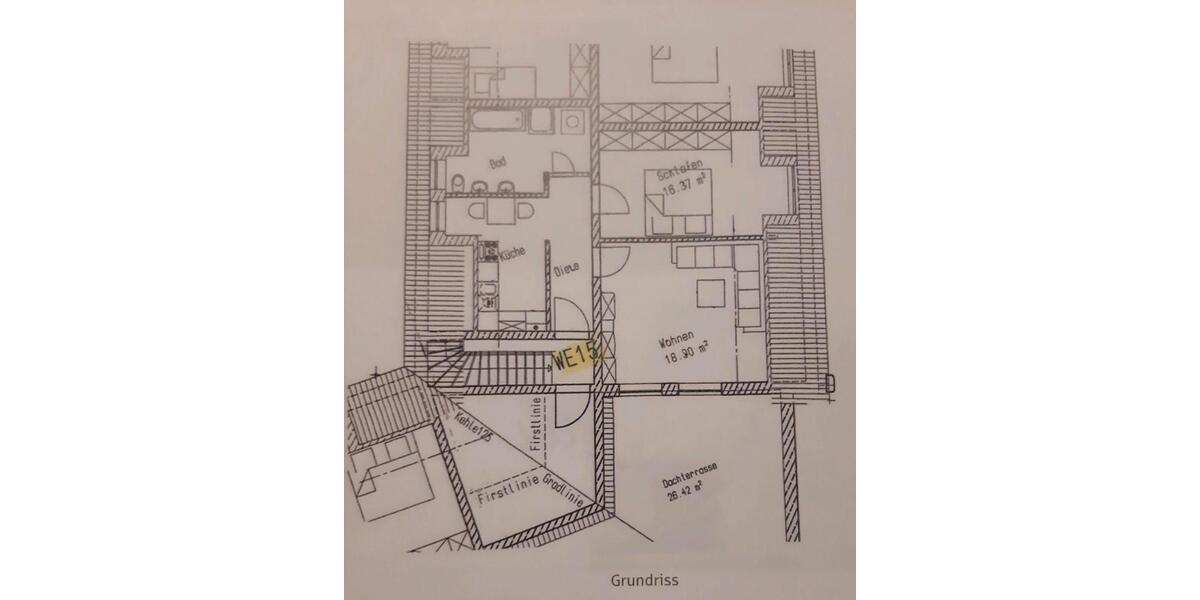 Dachgeschoßwohnung Ingolstadt Münchener Straße - 2 Zimmer, 65 m&sup2;, 298.000&euro; | Angebot:26217257