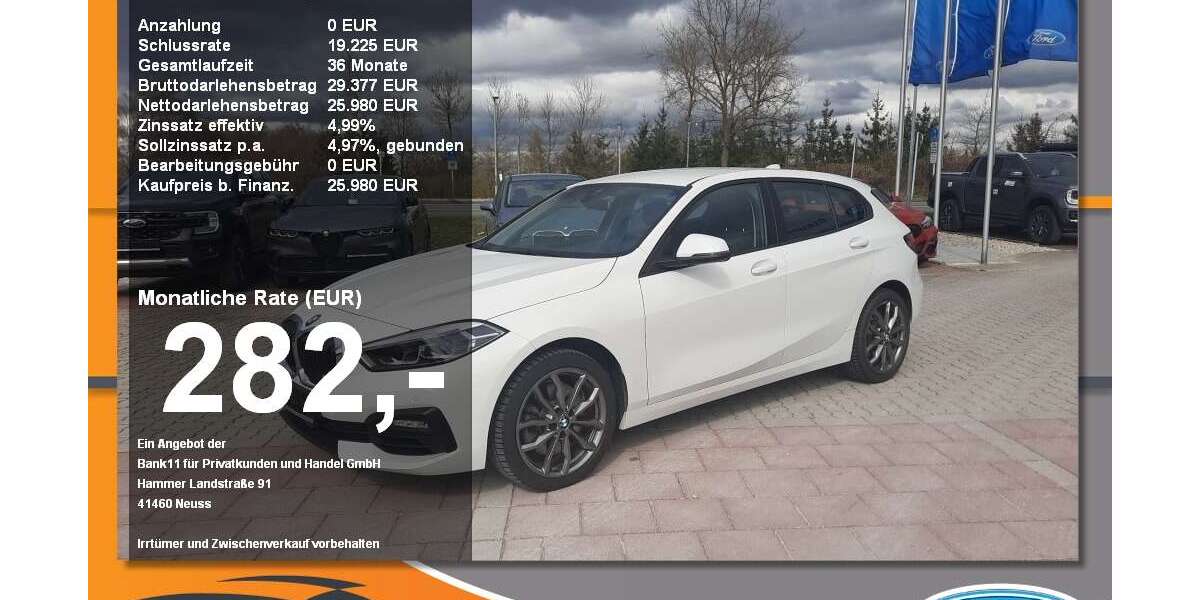 BMW 120 25.300 km 25.980 &euro; Neustadt a. d. Donau 93333