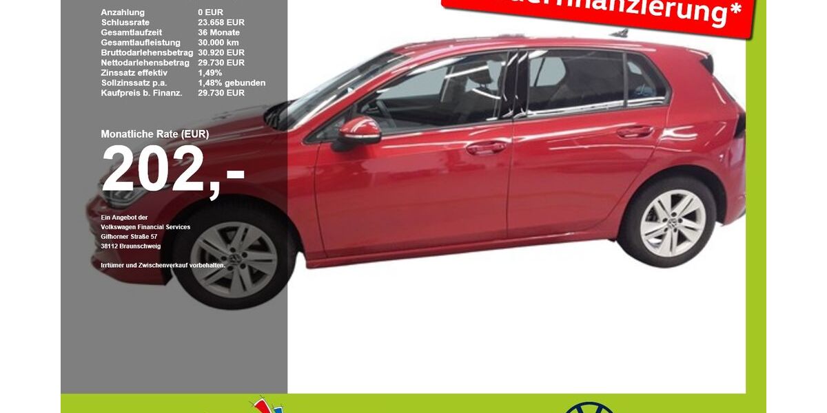 VW Golf 11.725 km 29.730 &euro; Mainburg 84048
