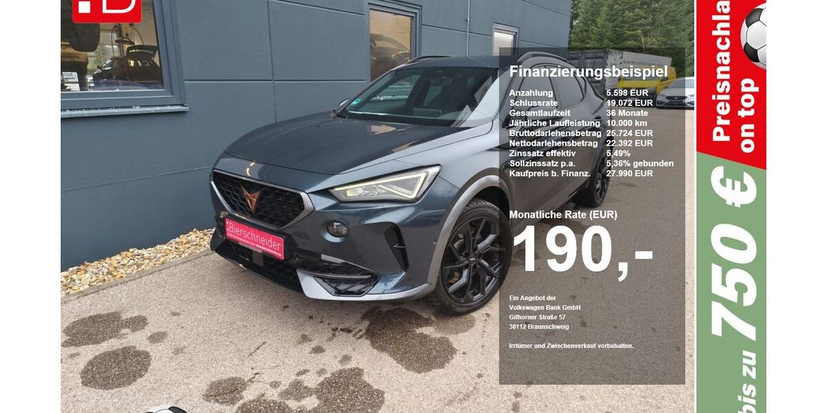 Cupra Formentor 39.919 km 27.990 &euro; Riedenburg 93339