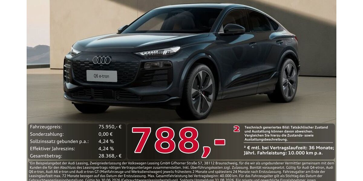 Audi Q6 e-tron 10.115 km 73.950 &euro; Ingolstadt 85057