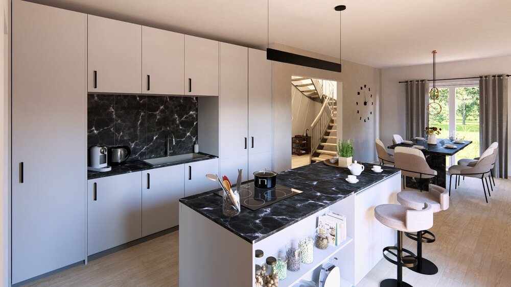 Highline 1 - Modernes Fertighaus mit Bauhauscharme und flexibler Raumgestaltung - Einfamilienhaus Eichstätt | Angebot:27595486