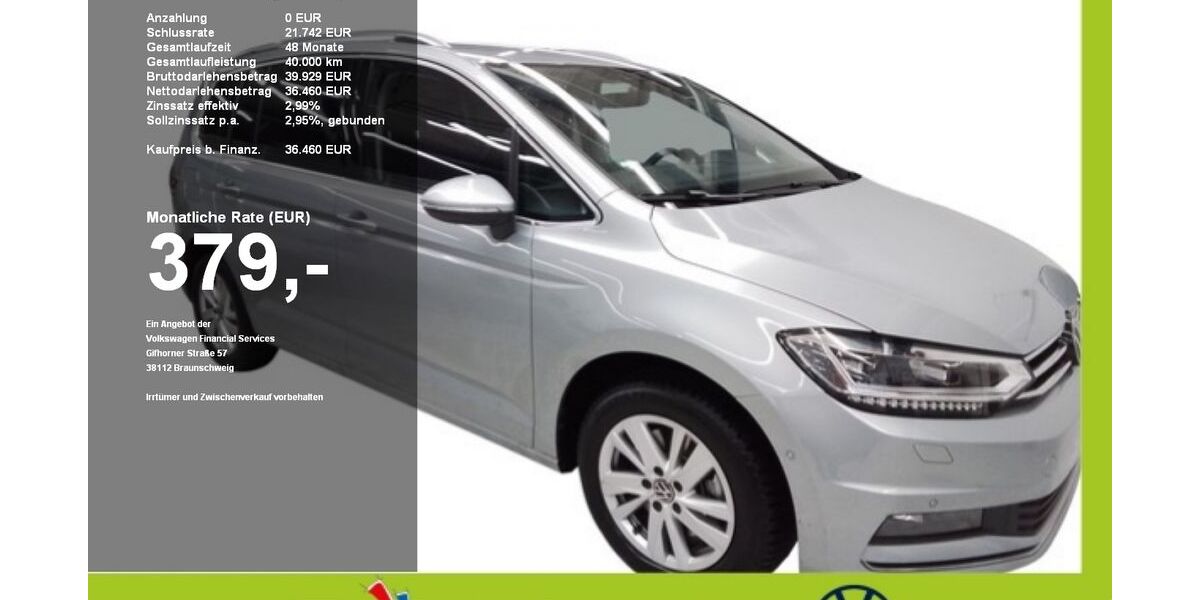 VW Touran 2.686 km 36.460 &euro; Mainburg 84048