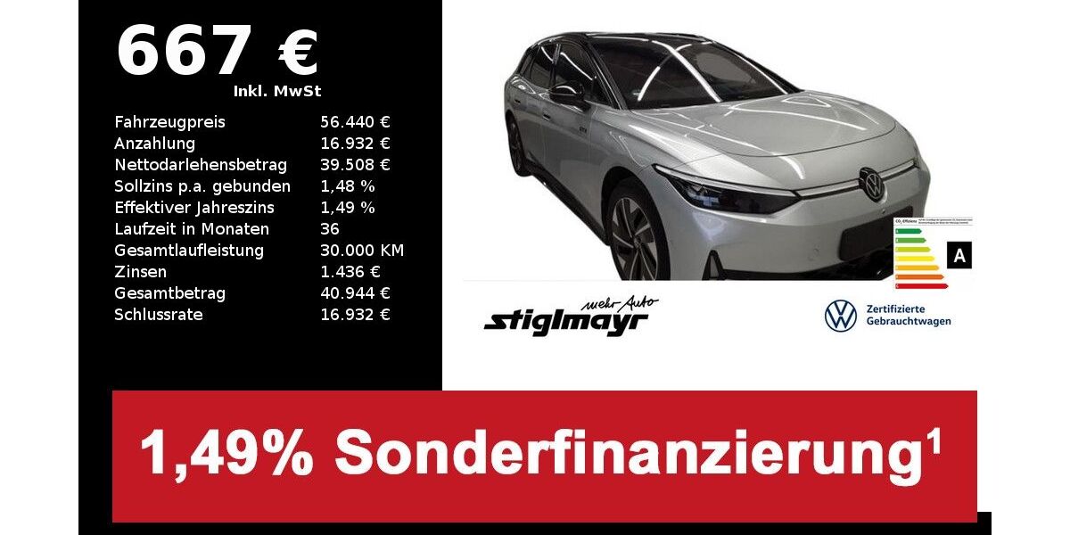 VW ID.7 14.059 km 56.440 &euro; Pfaffenhofen/Ilm 85276