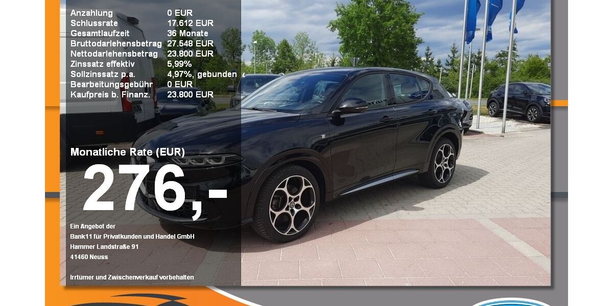 Alfa Romeo Tonale 34.999 km 20.900 &euro; Neustadt / Donau 93333
