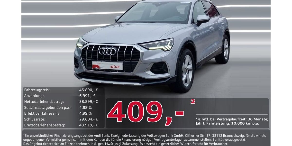 Audi Q3 7.205 km 45.890 &euro; Ingolstadt 85057