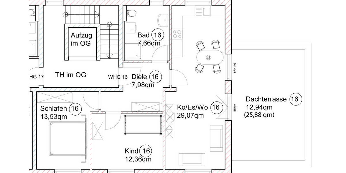 Etagenwohnung Ingolstadt Hundszell - 3 Zimmer, 83 m&sup2;, 560.000&euro; | Angebot:25662374