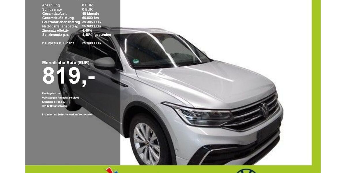 VW Tiguan 27.648 km 35.800 &euro; Mainburg 84048