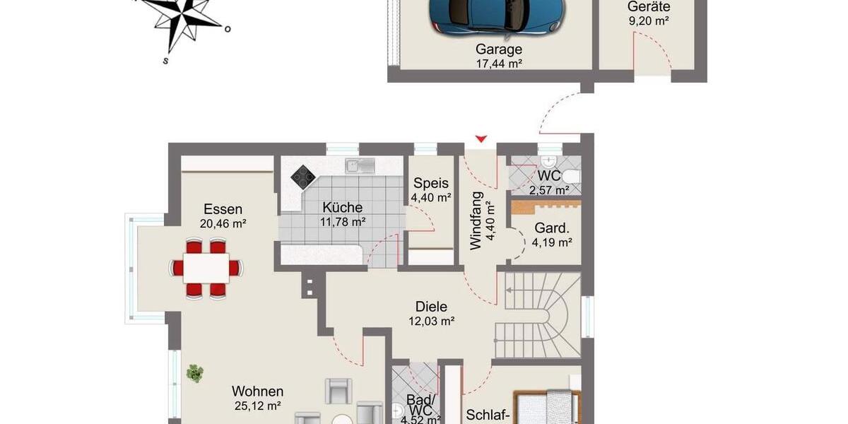 Einfamilienhaus Kösching - 6 Zimmer, 177 m&sup2;, 720.000&euro; | Angebot:26561522